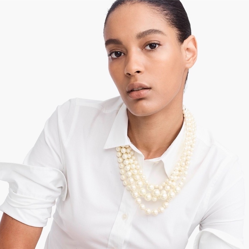 Jcrew Hammock Twisted Pearl Necklace